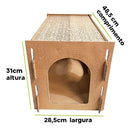 Arranhador Toca Para Gatos - Papelão Desmontável - Viu Pet