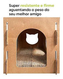 Arranhador Toca Para Gatos - Papelão Desmontável - Viu Pet