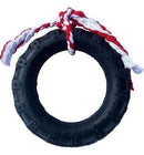 Pneu Borracha Maciça Gigante Para Cachorro + Corda - Viu Pet