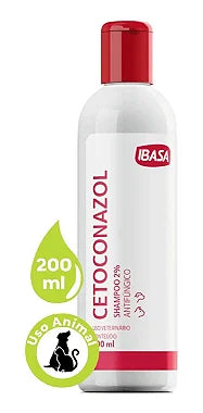 Shampoo Antifúngico Ibasa Cetoconazol - 200ml - Viu Pet