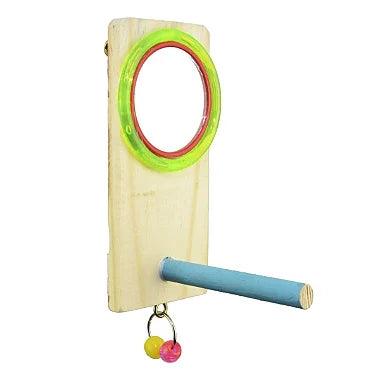 Brinquedo Para Pássaros Espelho Com Poleiro - Viu Pet