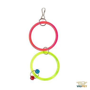 Brinquedo Para Pássaros Argola Dupla Médio - Viu Pet