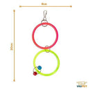 Brinquedo Para Pássaros Argola Dupla Pequena - Viu Pet