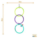 Brinquedo Para Pássaros Argola Tripla Grande - Viu Pet