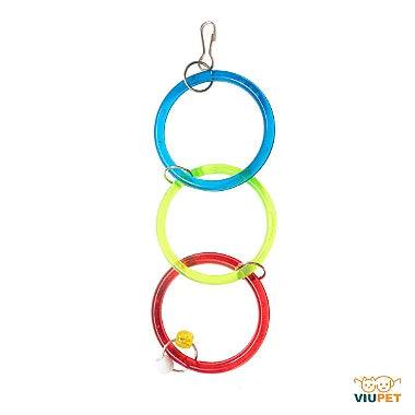 Brinquedo Para Pássaros Argola Tripla Grande - Viu Pet