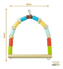 Brinquedo Para Pássaros Balanço Em Madeira Grande - Viu Pet