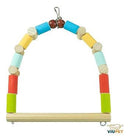 Brinquedo Para Pássaros Balanço Em Madeira Grande - Viu Pet