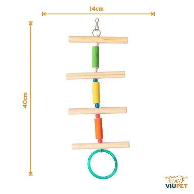 Brinquedo Para Pássaros Escada Trapézio - Viu Pet