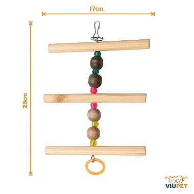 Brinquedo Para Pássaros Escada 3 Poleiros - Viu Pet