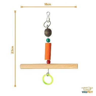 Brinquedo Para Pássaros Trapézio Simples - Viu Pet