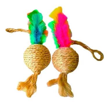 Brinquedo Para Gato Arranhador Bola Com Sisal - Viu Pet