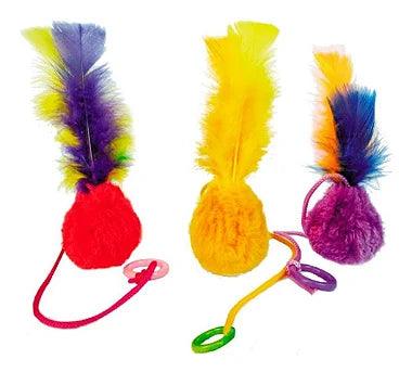 Brinquedo Para Gato Bola Pelúcia - Viu Pet