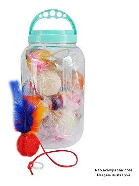 Brinquedo Para Gato Bola Pelúcia - Viu Pet