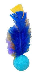 Brinquedo Para Gato Bola Ping Pong Com Penas - Viu Pet