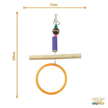 Brinquedo Para Pássaros Trapézio Com Argola - Viu Pet