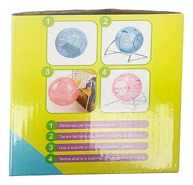 Bola Para Hamster 11cm - Com Suporte - Viu Pet