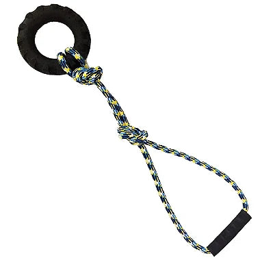 Brinquedo Para Cães Puxador Corda Com Pneu Grande