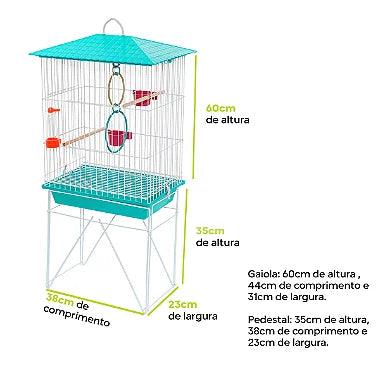 Gaiola Mini Viveiro Fechado Para Calopsita - Viu Pet