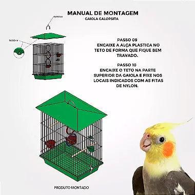 Gaiola Mini Viveiro Fechado Para Calopsita - Viu Pet