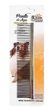 Pente De Aço Inox Para Cães E Gatos 54 Dentes 17 Cm - Viu Pet