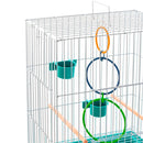 Gaiola Para Periquito Acompanha Acessórios + Ninho Madeira - Viu Pet