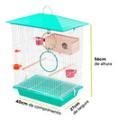 Gaiola Para Periquito Acompanha Acessórios + Ninho Madeira - Viu Pet