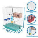 Gaiola Para Periquito Acompanha Acessórios + Ninho Madeira - Viu Pet