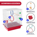 Gaiola Caçulinha Para Pássaros Pequenos + Acessórios - Viu Pet