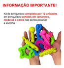 Kit 12 Brinquedos Borracha - Viu Pet