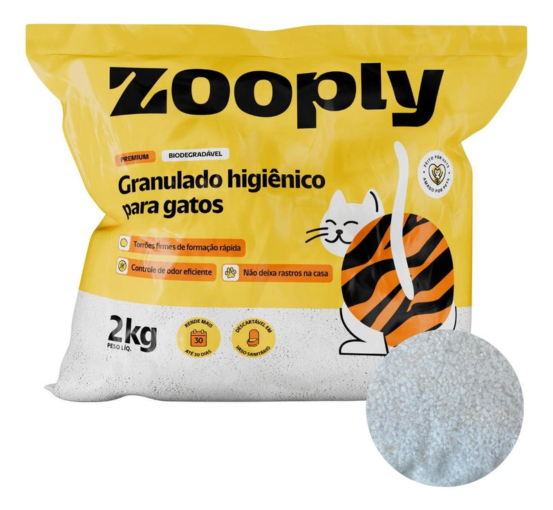 Areia Biodegradável Premium Para Gatos Grãos Finos - 2kg - Viu Pet
