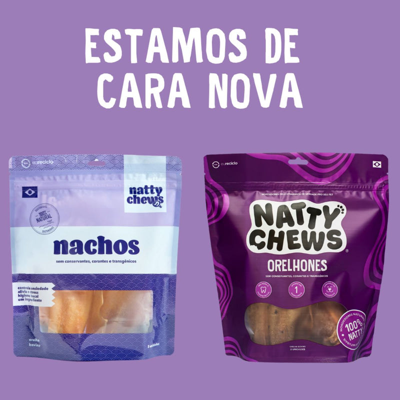 Mordedor Orelha Bovina Natural Desidratada Para Cães - 3 unid - Viu Pet