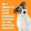 Mordedores Bexiga Bovina Desidratada Natural - 5 unid - Viu Pet