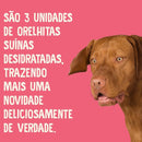 Mordedor Orelha Suína Natural Desidratada Para Cães - 3 unid - Viu Pet