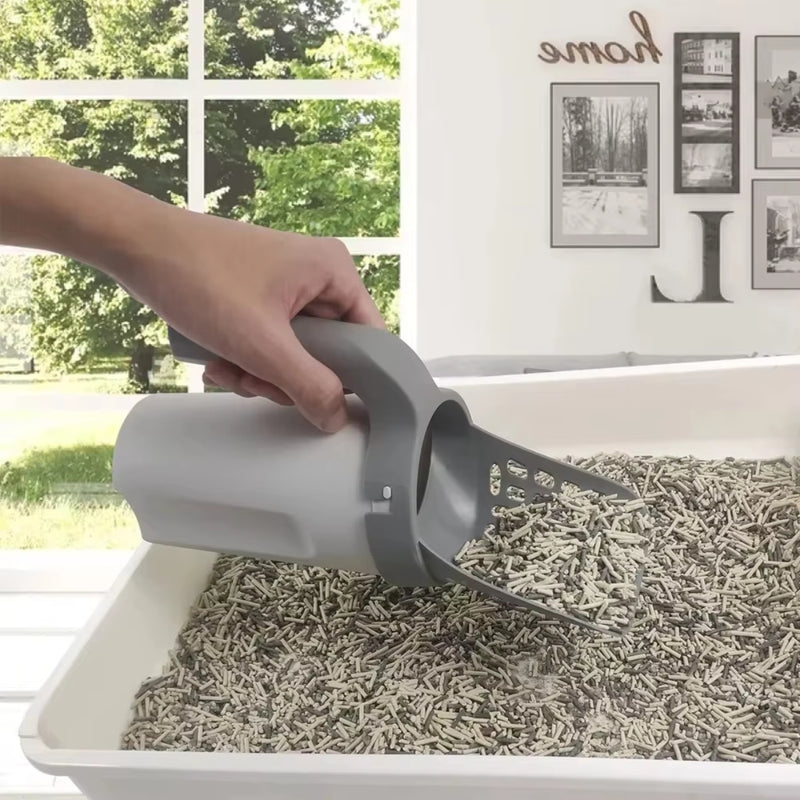 Pá Coletora Higiênica De Areia Para Gatos Com Dispenser - Viu Pet