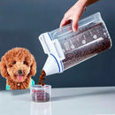 Porta Ração Pote Com Tampa Pet Gato Cachorro Dispenser 2l - Viu Pet