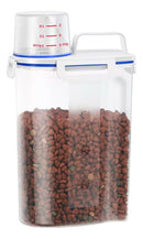 Porta Ração Pote Com Tampa Pet Gato Cachorro Dispenser 2l - Viu Pet