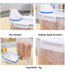 Porta Ração Pote Com Tampa Pet Gato Cachorro Dispenser 2l - Viu Pet