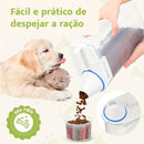 Porta Ração Pote Com Tampa Pet Gato Cachorro Dispenser 2l - Viu Pet