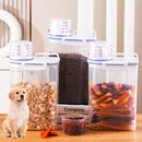 Porta Ração Pote Com Tampa Pet Gato Cachorro Dispenser 2l - Viu Pet