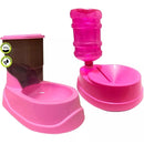 Kit Comedouro e Bebedouro Automático Evita Molhar Pelos - Galão 1 Litro - Viu Pet