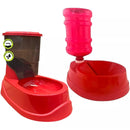 Kit Comedouro e Bebedouro Automático Evita Molhar Pelos - Galão 1 Litro - Viu Pet