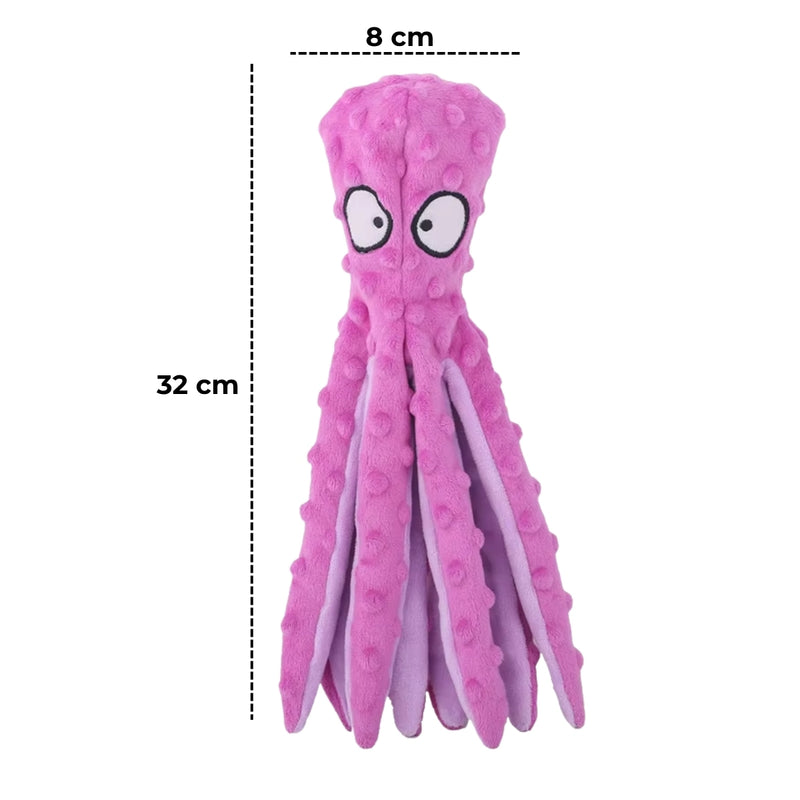 Brinquedo Pelúcia Polvo Com Apito