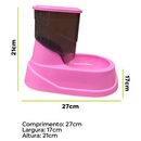 Kit Comedouro e Bebedouro Automático Evita Molhar Pelos - Galão 1 Litro - Viu Pet