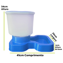 Kit Comedouro E Bebedouro Grande 10 Litros - Viu Pet