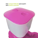 Kit Comedouro E Bebedouro Grande 10 Litros - Viu Pet