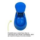 Kit Comedouro e Bebedouro Automático Evita Molhar Pelos - Galão 1 Litro - Viu Pet