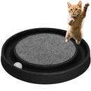 Arranhador Redondo Com Carpete e Bolinha Interativa - Viu Pet