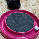 Arranhador Redondo Com Carpete e Bolinha Interativa - Viu Pet