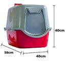 Banheiro Fechado Toalete Para Gatos - Brinde 2 Comedouros - Viu Pet