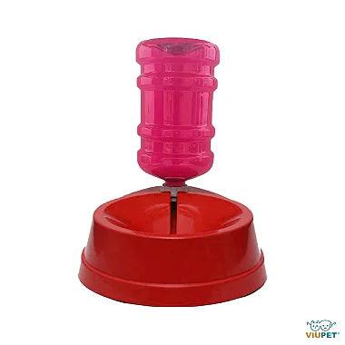 Kit Comedouro e Bebedouro Automático Evita Molhar Pelos - Galão 1 Litro - Viu Pet